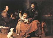 MURILLO, Bartolome Esteban The Holy Family with a Bird France oil painting artist